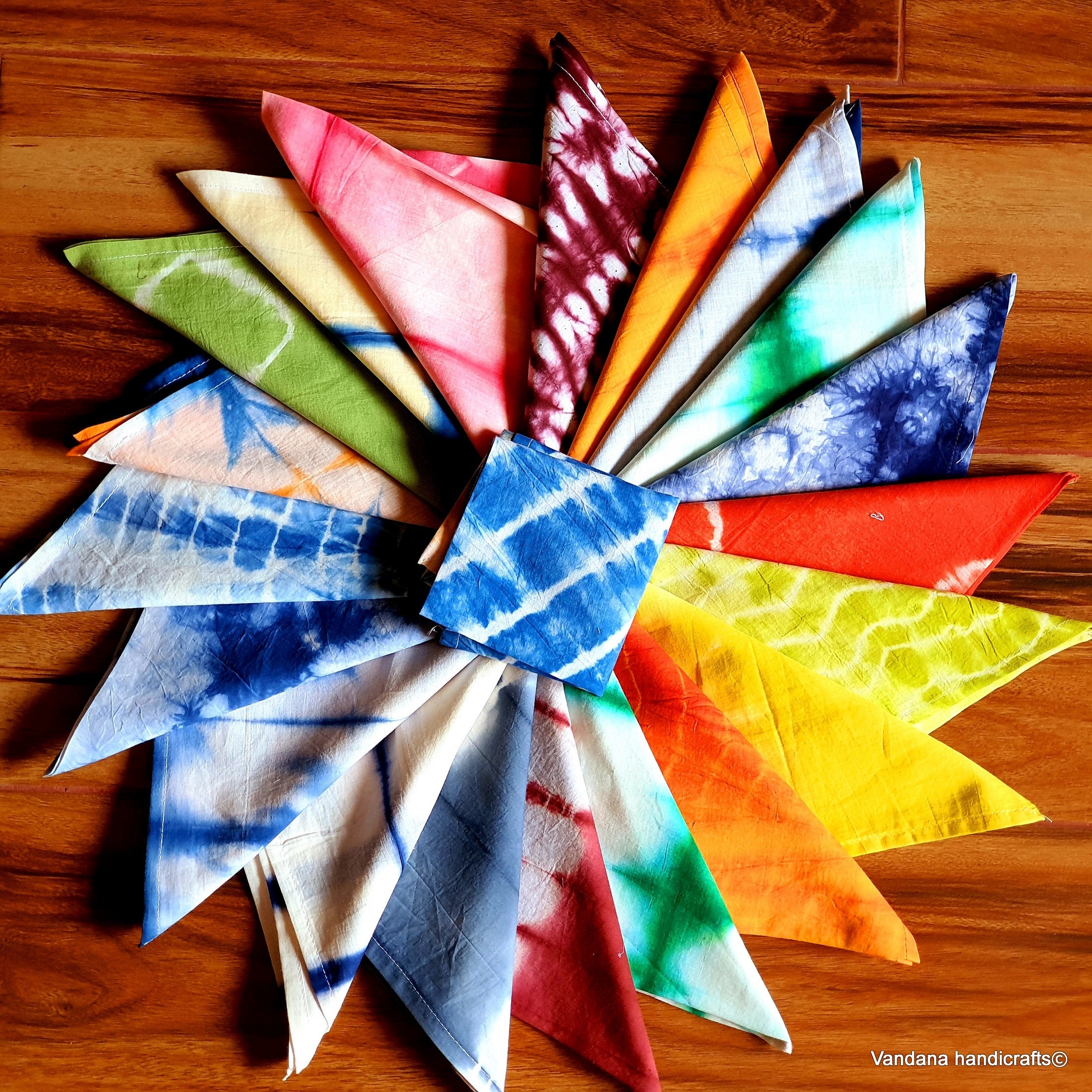 Tie Dye Tea Towel Shibori Kitchen Towel Tie dye napkin House Etsy