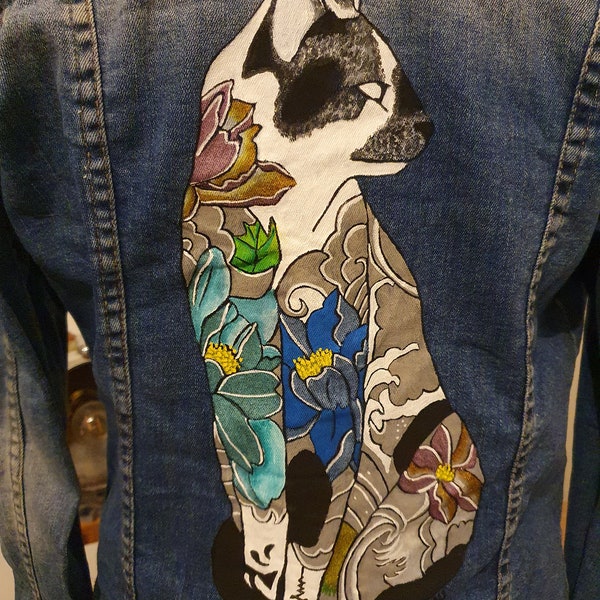 Veste en jean femme personnalisée