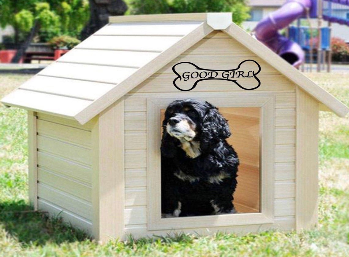 Doghouse Decals custom name dog name/pet name/doghouse Etsy