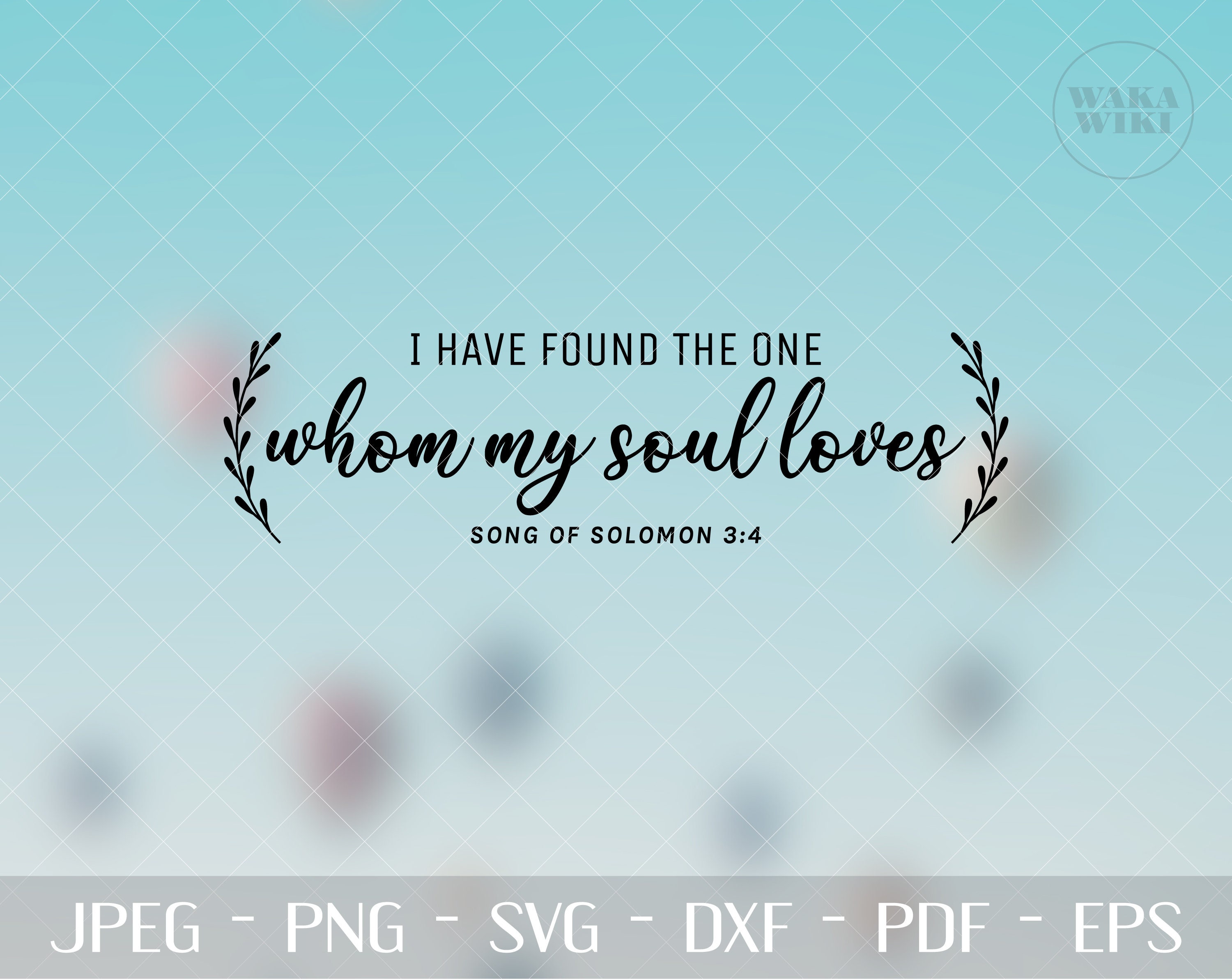 Ik heb gevonden degene die mijn ziel houdt van Solomon Etsy