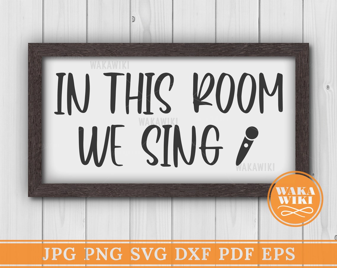 In This Room We Sing Home Decor Sign Music Yoga Studio Room Etsy Ireland