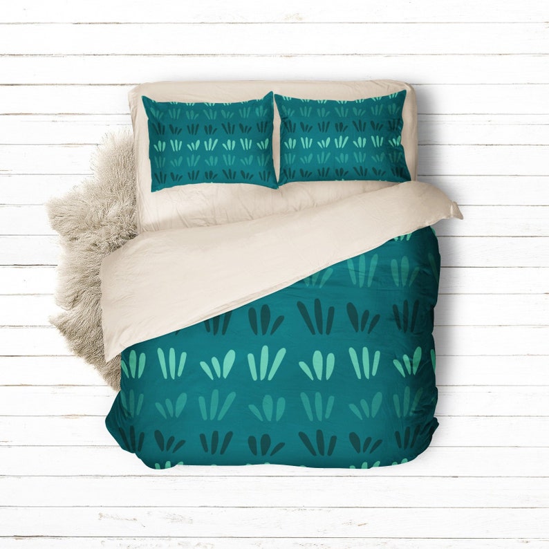 Green Duvet Cover Queen Duvet Cover Queen Modern Duvet Etsy