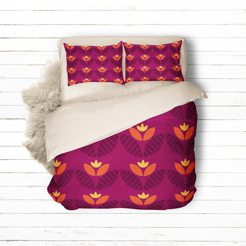 Art Deco Bedding Set Burdy Duvet Cover Bedroom Modern Queen King Twin