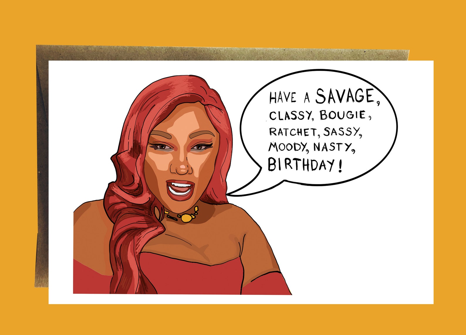 Megan Thee Stallion Birthday Card Savage - Etsy