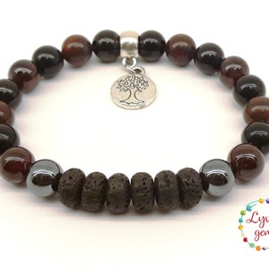 Rotchakraarmband, eterisk oljediffusorarmband, aromaterapiarmband, diffusorsmycken, chakra helande diffusorarmband, yogaarmband