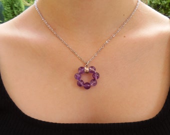 Amethyst Necklace,February Birthstone Necklace,Amethyst Jewelry,February Birthstone Necklace,Gift for Her,Valentines Day Gift