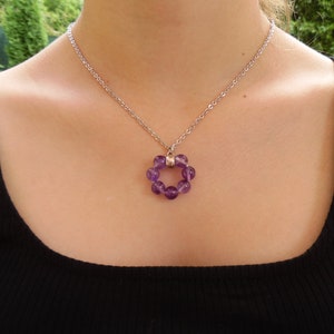 Amethyst Necklace,February Birthstone Necklace,Amethyst Jewelry,February Birthstone Necklace,Gift for Her,Valentines Day Gift