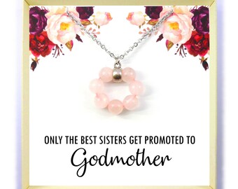 Only The Best Sisters Get Promoted To Godmother,Godmother Necklace,Godmother Gift,Godmother Proposal,Fairy Godmother,Godmother Jewelry