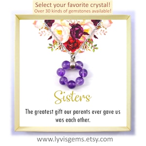 Sister Necklace, Sisters Necklace, Sister Gift, Sister Jewelry, Big Sister, Gift for Sister, Sister Birthday Gift, Birthstone Necklace