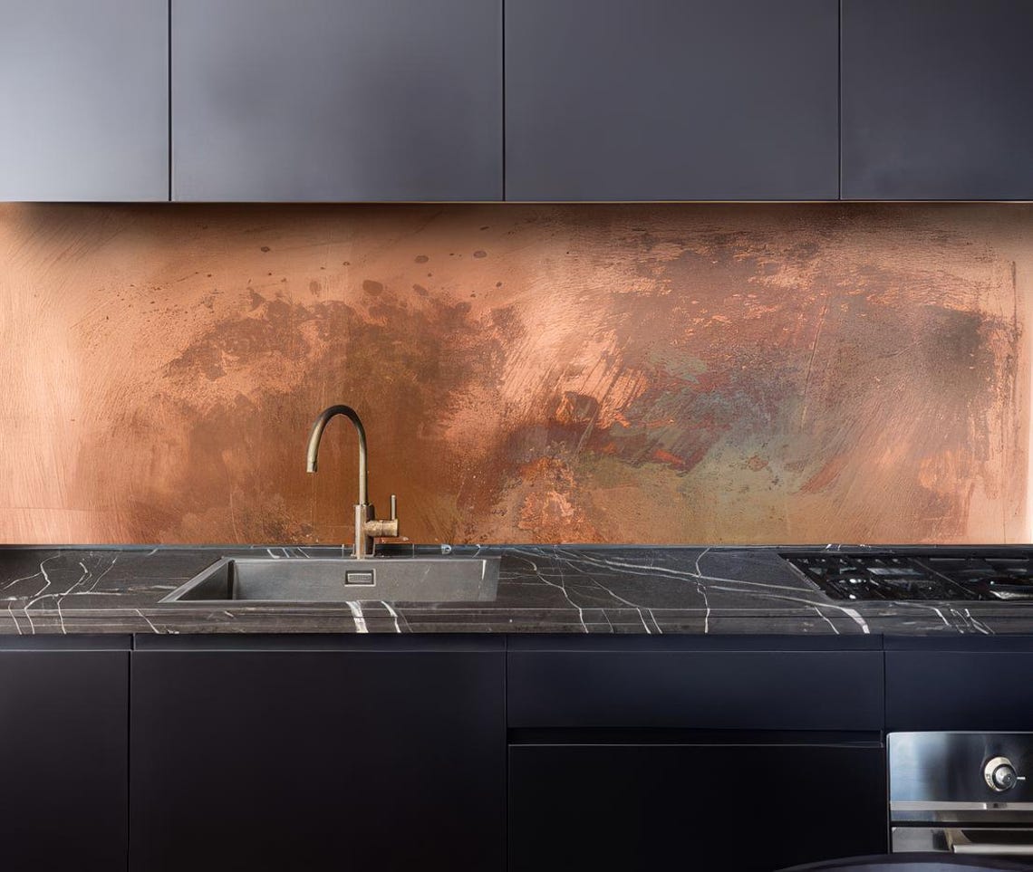 Copper Backsplash for Kitchen (style 2) - Etsy