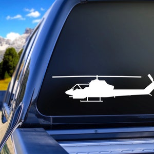 AH-1 Cobra Helicopter Vinyl Decal, Army Aviation, Helicopter, Truck Decal, Car Decal