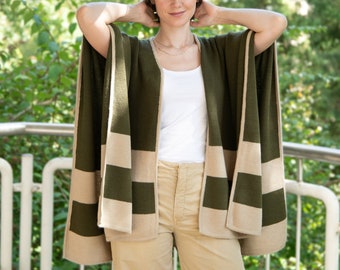 Cape en alpaga pour femmes, poncho en alpaga pour femmes, poncho en alpaga luxueux fabriqué au Pérou, châle pour femmes, cape, cardigan en alpaga