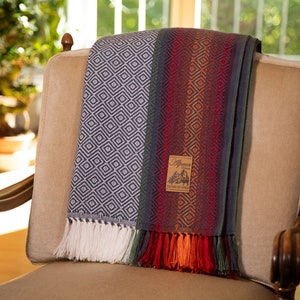 Alpaca Wool Blanket | Sofa blanket, cosy and soft winter blanket | Christmas gift for her, wool blanket, boho blanket