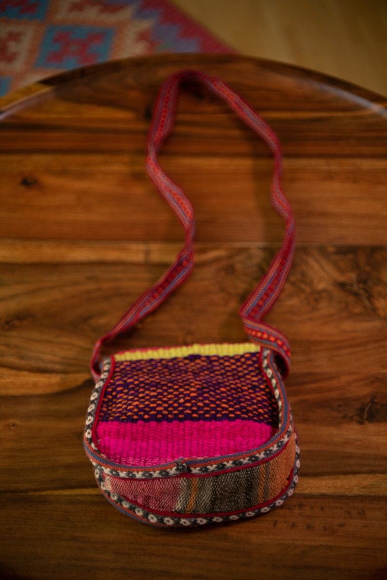 Ethnic Boho Vibes: Handcrafted Peruvian Cusco Textile crossbody Bags Festival Hippie Chic Boho, ethnic, Peru, hippie, pouches, bags image 3