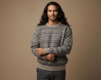 Handmade Alpaca Sweater from Peru – Andean Boho Chic Colorful & Fairtrade Knitwear Jumper