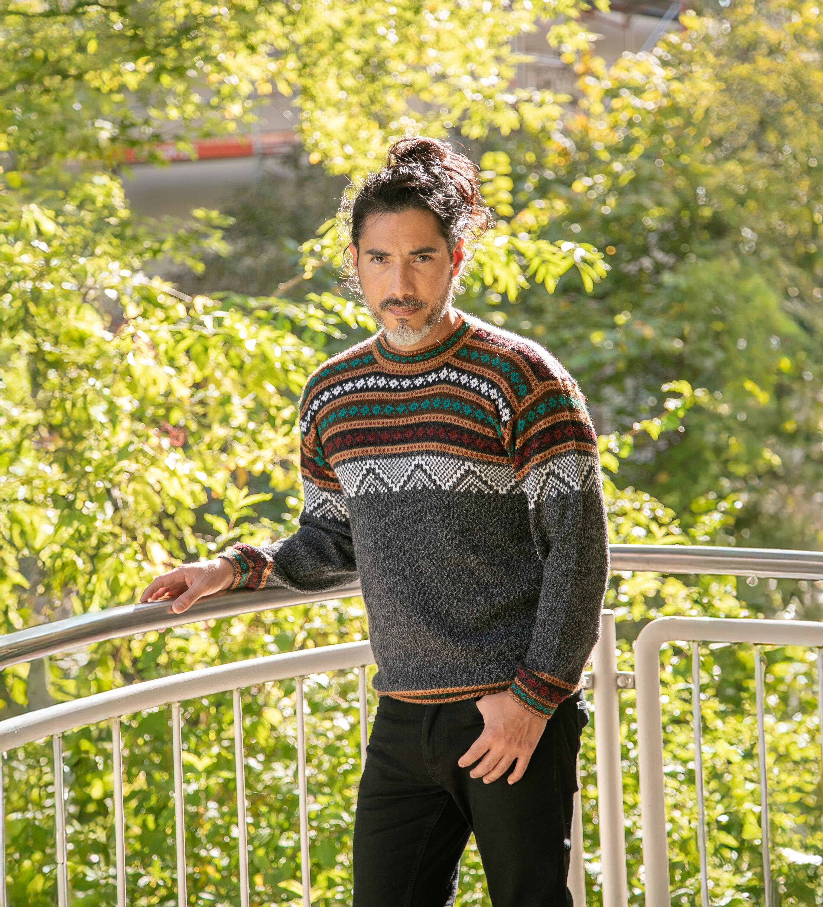 ★★ ★★ Men's Relaxed Fit Alpaca Wool Knit Swea Alpaca Sweater Men | Wool Knit Sweater | Warm Alpaca Wool