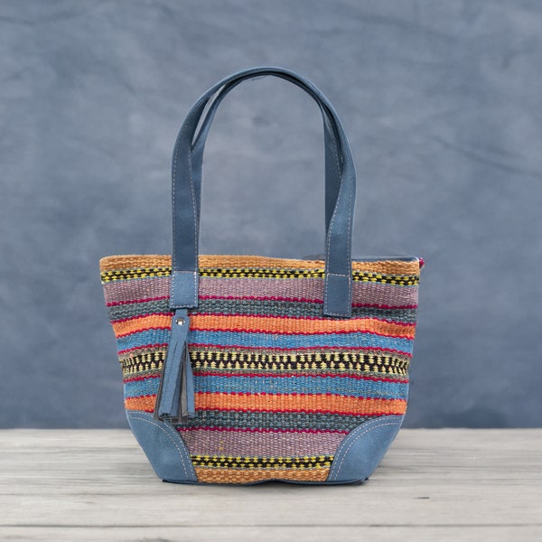 Ethnische Boho Strandtasche, Sommer Tashe,  handgefertigt und einzigartig, Peru Tote Bag, Boho Tasche, Hippie Frauenstrandtasche, Ethno