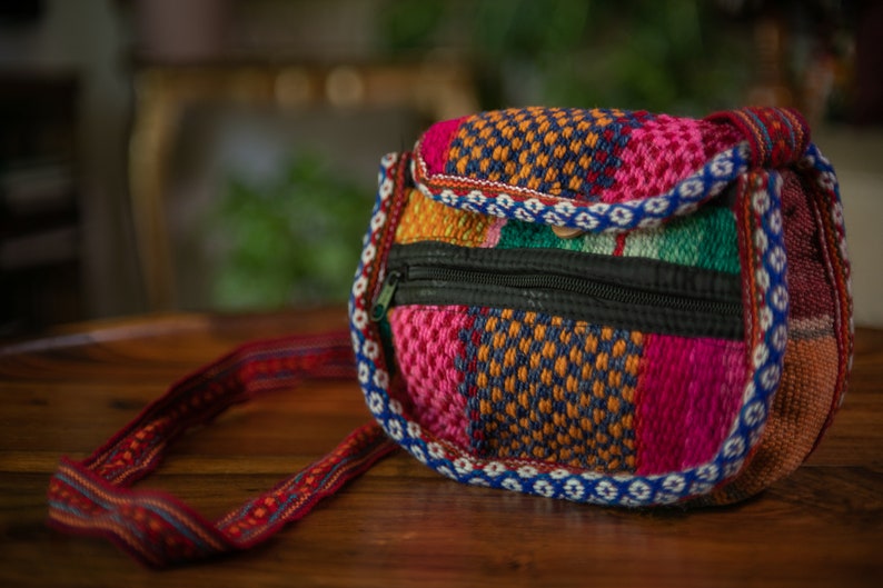 Ethnic Boho Vibes: Handcrafted Peruvian Cusco Textile crossbody Bags Festival Hippie Chic Boho, ethnic, Peru, hippie, pouches, bags B