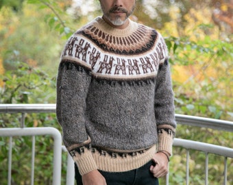 Größe M | Alpaka Pullover für Herren | Alternative Alpaka Pulli | mens jumper, mens sweater, alpaca | Herren Pullover | Aimara