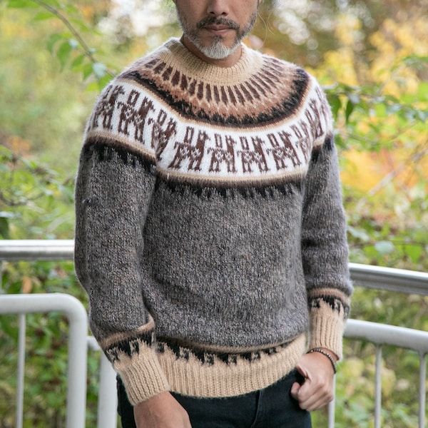 Größe M | Alpaka Pullover für Herren | Alternative Alpaka Pulli | mens jumper, mens sweater, alpaca | Herren Pullover | Aimara