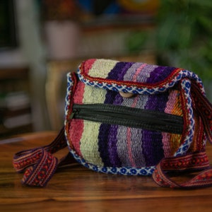 Ethnic Boho Vibes: Handcrafted Peruvian Cusco Textile crossbody Bags Festival Hippie Chic Boho, ethnic, Peru, hippie, pouches, bags D