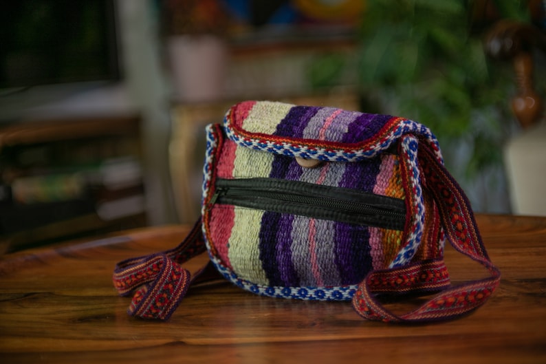 Ethnic Boho Vibes: Handcrafted Peruvian Cusco Textile crossbody Bags Festival Hippie Chic Boho, ethnic, Peru, hippie, pouches, bags D