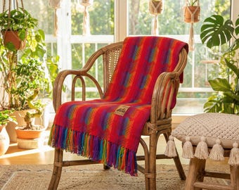 Peruvian Alpaca Blanket, Sofa blanket | cozy peruvian blanket | alpaca wool couch blanket | boho blanket, Christmas gift | Peru