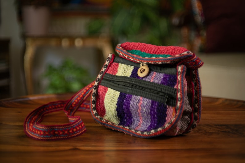 Ethnic Boho Vibes: Handcrafted Peruvian Cusco Textile crossbody Bags Festival Hippie Chic Boho, ethnic, Peru, hippie, pouches, bags A