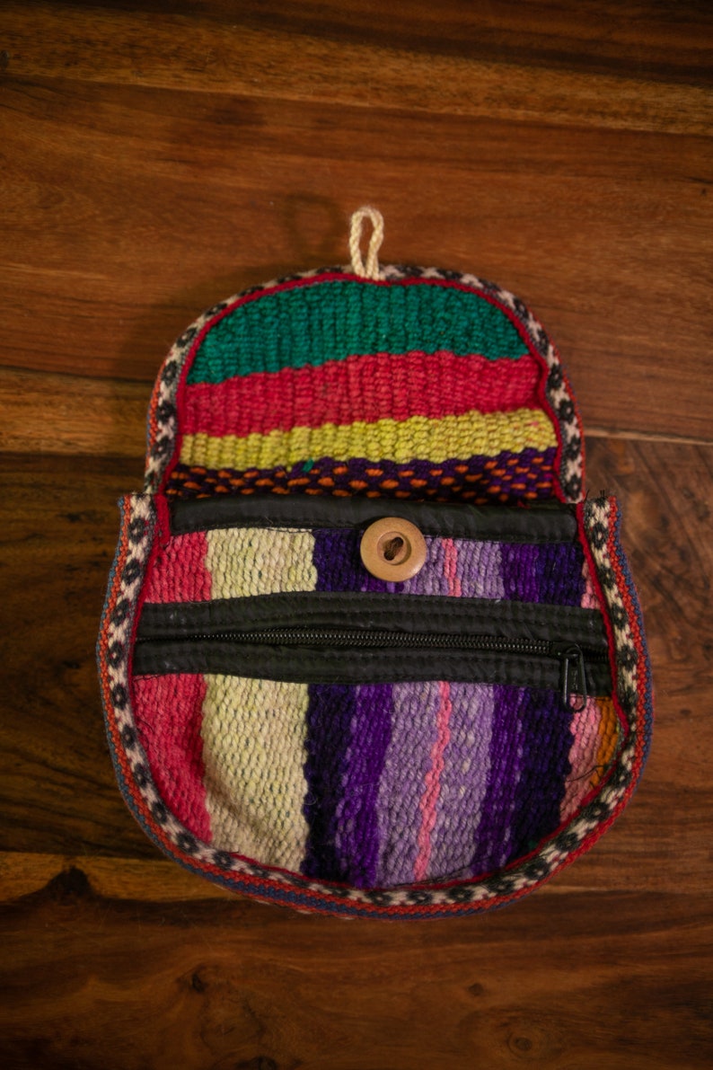 Ethnic Boho Vibes: Handcrafted Peruvian Cusco Textile crossbody Bags Festival Hippie Chic Boho, ethnic, Peru, hippie, pouches, bags image 2