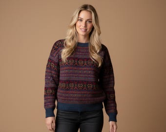 Alpaca Sweater Women Peru – Handmade Wool Jumper, Soft & Warm, Boho Chic | Fairtrade Alpaca Jumper