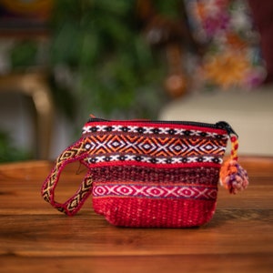 Ethnic Portemonnaie, ethno Geldbeutel, Kleine Geldbörse, Bunte Münzbörse, tribal festival purse, Hippie Münztasche, Ibiza Geldbörse, Peru