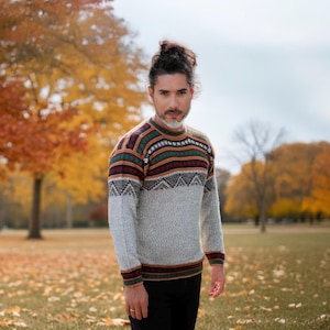 Alpaka Pullover aus Peru | Peruanischer Alpakapullover | Herren Alpakapulli | Fairtrade Pulli