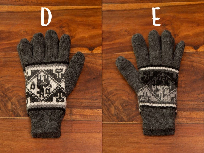 Gants en alpaga : gants d'hiver chauds pour hommes et femmes Cadeau petit ami, petite amie, femme, maman, mari gants en alpaga hommes femmes image 3