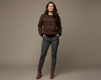 Handmade Alpaca Sweater from Peru – Fairtrade Knit Alpaca Jumper for Women