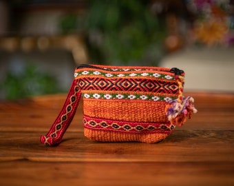Handmade Coin Purse from Peru | colorful wallet with zipper | small bag | gift | Peru |  ethnic wallet
