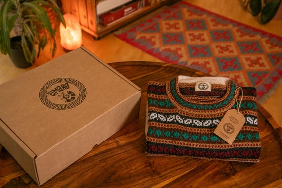 Alpaca Sweater Men | Wool Knit Sweater | Warm Alpaca Wool Sweater 