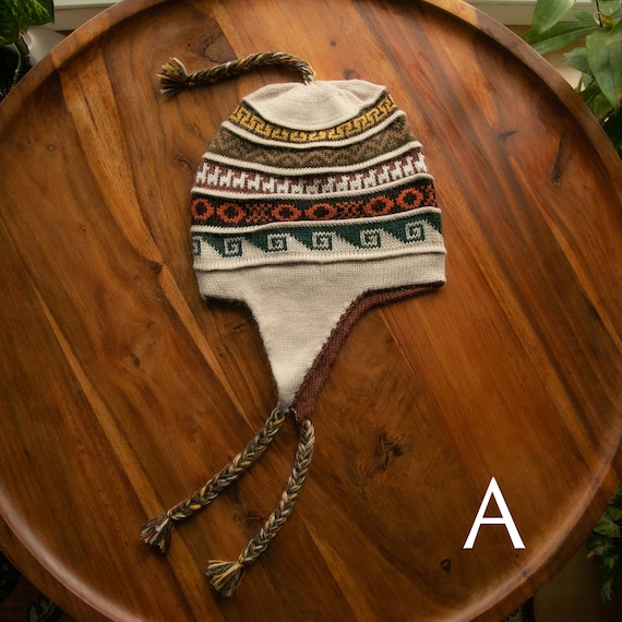 Peruvian Hat, Alpaca Hat, Chullo, Ethnic Hat, Boho, Inca Hat  display picture 2