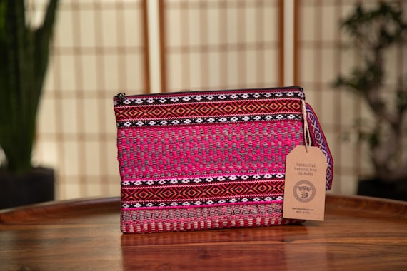 buntes Mäppchen  | handgemachtes Make Up Täschchen | Boho Kulturbeutel | Kosmetiktasche | bunte kleine Tasche | Geschenk | Peru