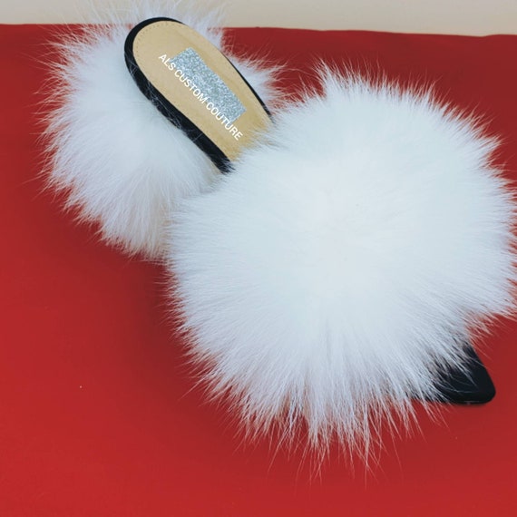 gucci fox fur slides