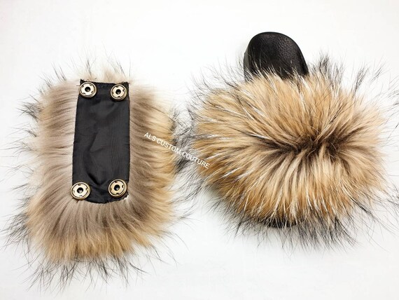 slip on fluffy shoes