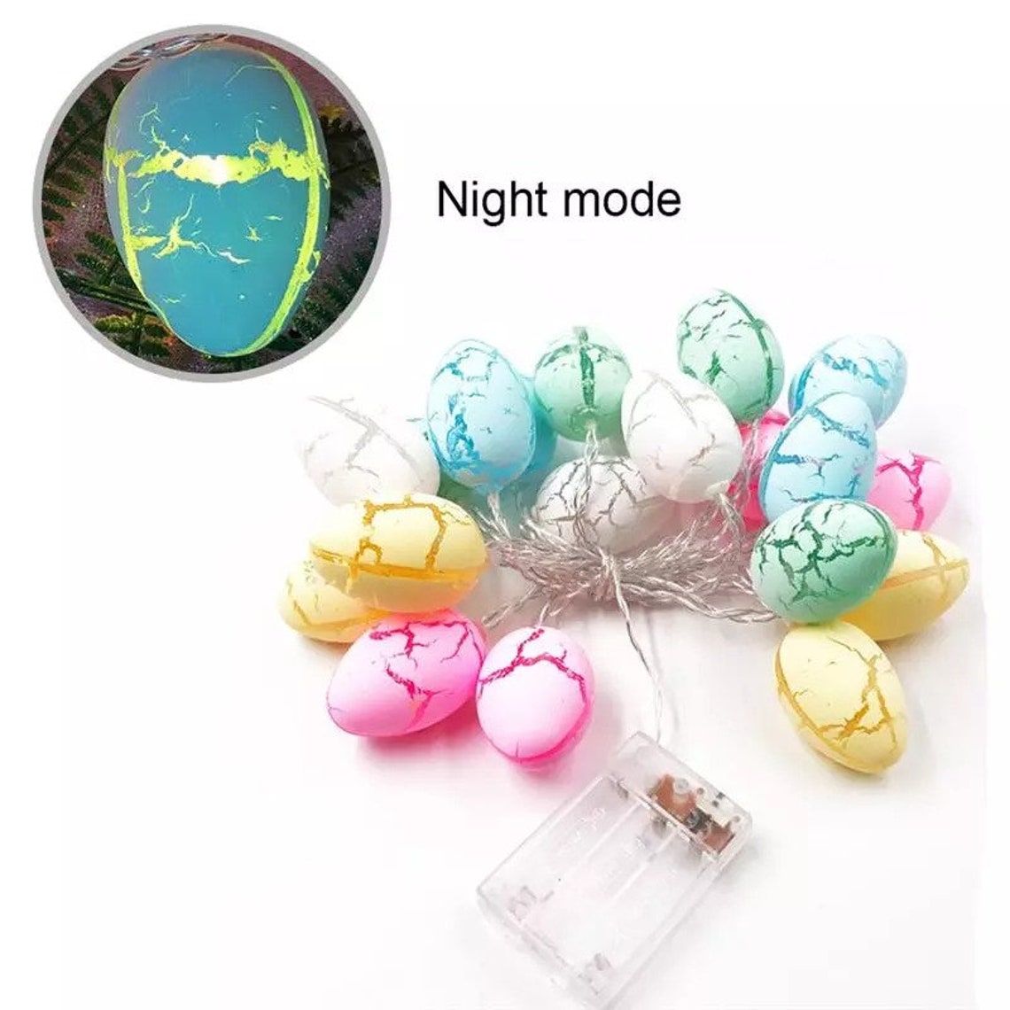 10/20/30LED Easter Egg Led Light Bunny Rabbit String Fair Etsy