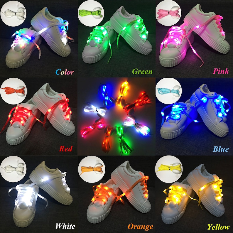 Led shoelaces light for christmas festival home party decoration color fashion