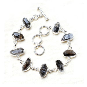 Herkimer Diamond Bracelet,  Herkimer Diamond 925 sterling silver Bracelet, Handmade Jewelry Bracelet, Women&#39;s Gifts For Jewelry,