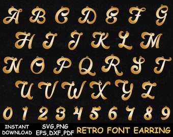 Download Letter A Svg Earring Etsy