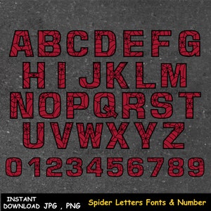 Alphabet Spider web svg Spider svg Halloween spider font bundle Spider number Letters font design Alphabet svg cut file Cricut maker