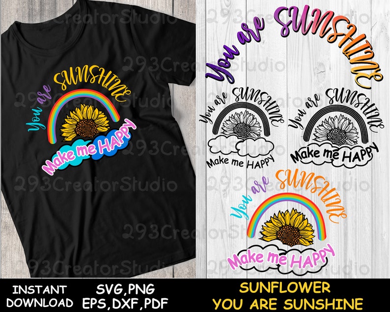 Download Rainbow Quote svg Sunflower Quote svg Plant svg svg You ...