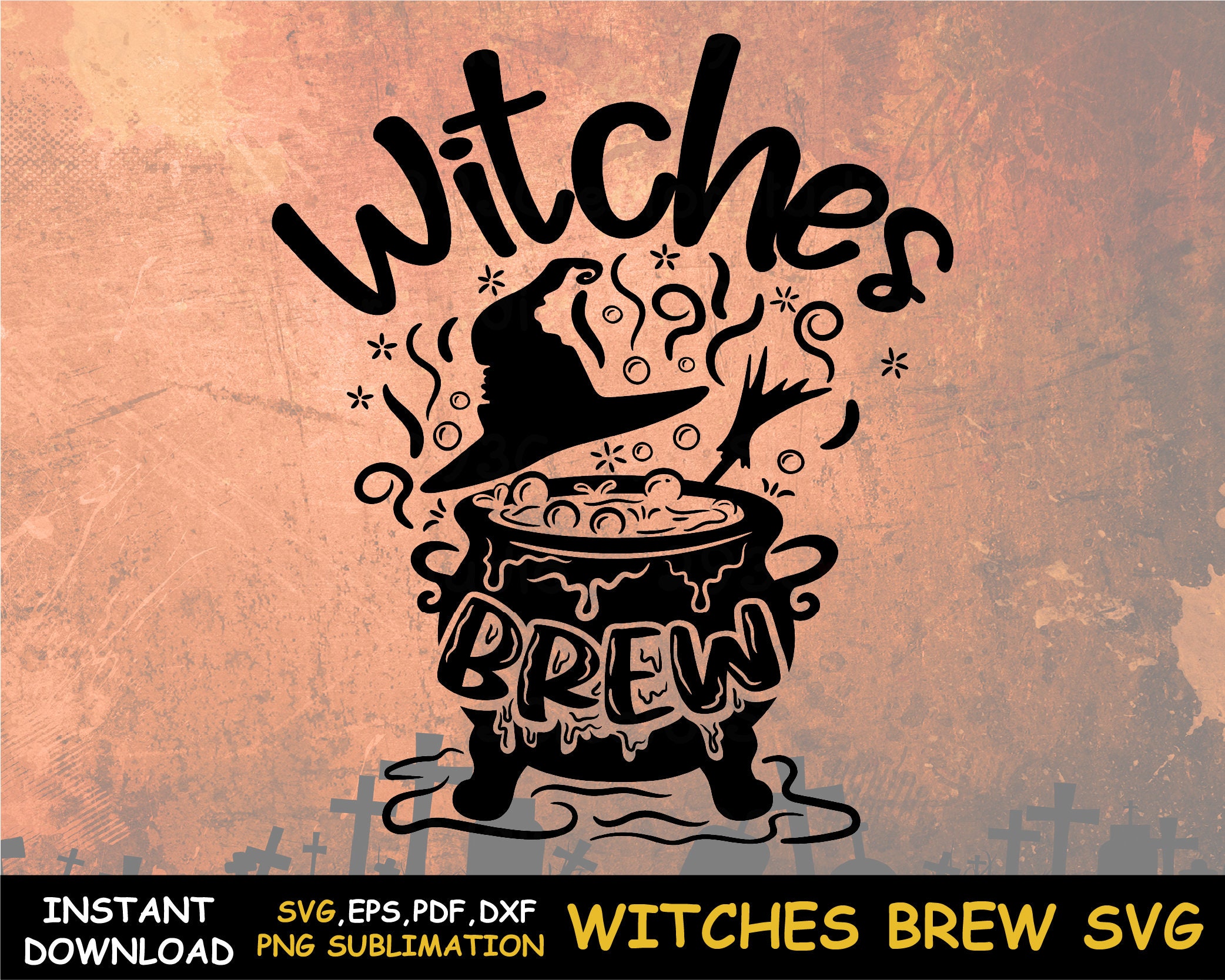 Witches Brew Png Shirt Print Halloween Party Decor Png - Etsy