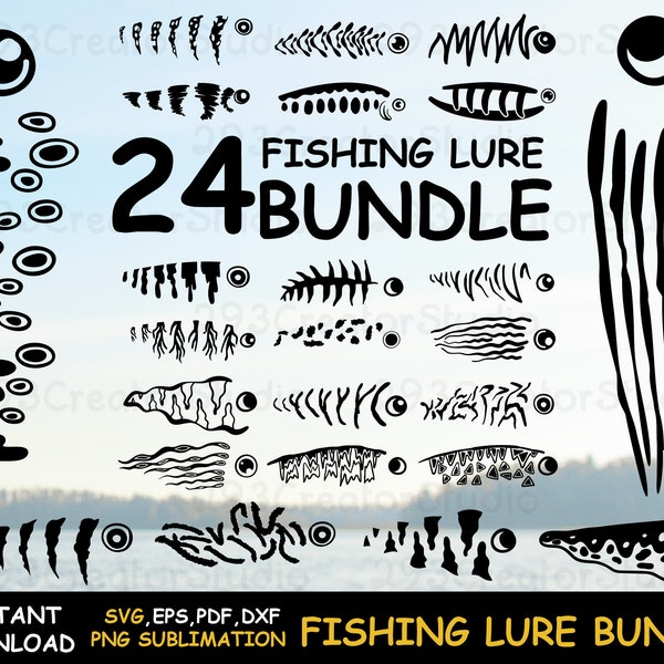 Fishing lure svg Bundle, Fishing Lure tumble PNG, Gift for Men and Dad Who Fishing Lover, Handcrafted Mug Press Idea for Fisherman Squad