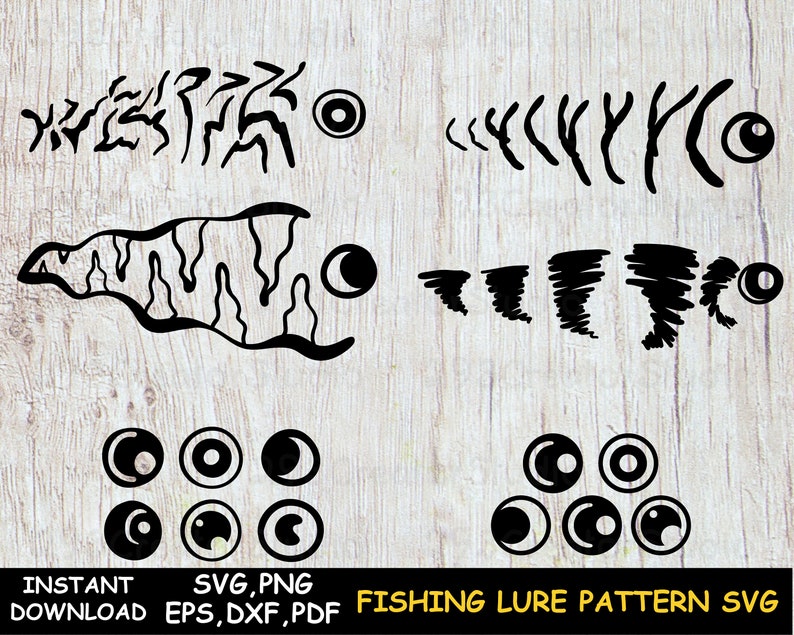 Download Fishing lure svg Fishing lure pattern svg fishing lure | Etsy