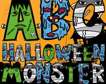 Halloween Monster PNG Sublimation, Spooky Season Png Sublimation Decoration, Halloween Gift Idea for Men and Women, Funny Halloween Png